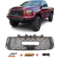 Front Grille Compatible with 2nd Gen 2010 2011 2012 2013 Toyota Tundra Front Bumper Grill Insert Black Mesh