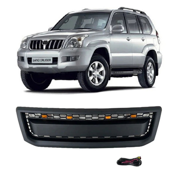 Grille for 2002-2009 Toyota Land Cruiser LC120 TRD Grill with Emblem and Lights