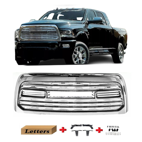 LTD Style Chrome Grille for 2013 2014 2015 2016 2017 2018 Dodge RAM 2500/3500 Limited Style Grill with Letters