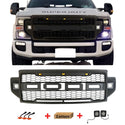 Front Grille Fit for 2020 2021 2022 Ford F250 F350 F450 Grill Super Duty Raptor Style Grill with Letters and LEDs