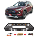 Front Grille Fits for 2019 2020 2021 2022 2023 2024 Toyota RAV4 Adventrure TRD PRO Grill with Badge & LED Lights