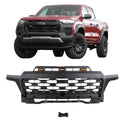 Front Bumper Grille Fit for 2024 2025 Chevrolet Colorado Grill Raptor Style with Letters and LEDs