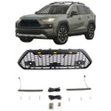 Front Grille for 2019 2020 2021 2022 2023 2024 Toyota RAV4 Adventrure Honeycomb Style  Grill with Letters & LED Lights