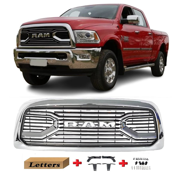 Chrome Grille For 2013 2014 2015 2016 2017 2018 Dodge RAM 2500/3500 Big Horn Front Hood Bumper Grill
