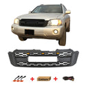 Front Grille Fit for 2004 2005 2006 2007 Toyota Highlander TRD PRO Grill with Letters and Lights