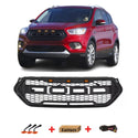 Front Grille for 2017 2018 2019 Ford Escape Kuga Raptor Style Grill with Letters and LEDs