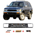 Front Grille Fit For 1992 1993 1994 1995 2nd Gen Toyota 4Runner TRD PRO Style Grill With Emblem & LED Lights