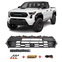 Front Grille Compatible with 2024 2025 Toyota Tacoma 4rd Gen TRD Style Front Grill Grille with Emblem and LEDs