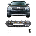 Front Grille Compatible with 2011 2012 2013 Toyota Highlander TRD PRO Grill with Emblem and Lights