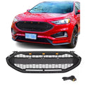 Front Grille for 2019 2020 2021 2022 Ford edge Raptor Style Grill with Letters and LED Lights