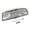 Chrome Front Grille for 2009 2010 2011 2012 Dodge RAM 1500 Grill, Big Horn Style with Letters and LED Lights