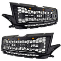 Front Grille Compatible with 2012 2013 2014 2015 Ford edge Raptor Style Grill with Letters and LED Lights