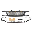 Front Grille for 1995 1996 1997 1998 1999 2000 2001 Ford Explorer Black Grill with Letters and LEDs