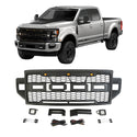 Front Grille Fit for 2020 2021 2022 Ford F250 F350 F450 Grill Super Duty Raptor Style Grill with Letters and LEDs