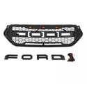 Front Grille for 2017 2018 2019 Ford Escape Kuga Raptor Style Grill with Letters and LEDs