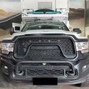 Front Grille for 2019 2020 2021 2022 2023 2024 Dodge RAM 2500/3500 Honeycomb Style Grill W/ Letters and LED Lights