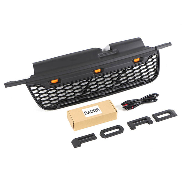 Front Grille Compatible with 2005 2006 2007 Ford Escape Kuga Raptor Style Grill with Letters and LEDs