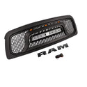 Rebel Style Front Grille for 2010-2018 Dodge RAM 2500/3500 Black Grill W/ Letters and LED Lights