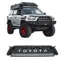 Front Grille Compatible with 2010 2011 2012 2013 5th Gen Toyota 4Runner Grill with Letters and LED Lights