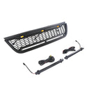 Raptor Style Front Grille for 2002 2003 2004 2005 Ford Explorer/Sport Trac Models Black Grill with Letters and LEDs