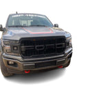 Front Grille Compatible with 2018 2019 2020 Ford F150 Grill Raptor Style Grill with Letters and LEDs Black