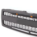 Front Grille Compatible with 2007 2008 2009 2010 2011 2012 2013 Chevy Silverado 1500 Grill With 3+2 Lights