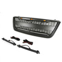 Front Grille for 2003 2004 2005 2006 Ford Expedition Grill with Letters and LEDs Matte Black
