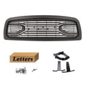 Black Front Grille for 2013 2014 2015 2016 2017 2018 Dodge RAM 2500/3500 Big Horn Style Grill W/ Letters
