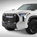 Front Bumper Grille for 2022 2023 2024 2025 3rd Gen Toyota Sequoia TRD PRO Style Grill with Badge and LEDs