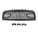 Front Grille Fit For 2013 2014 2015 2016 2017 2018 Dodge RAM 2500 3500, Big Horn Style Grill with Letters (with LED Lights)