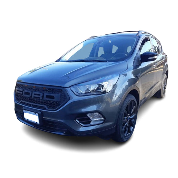 Front Grille for 2017 2018 2019 Ford Escape Kuga Raptor Style Grill with Letters and LEDs