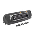 Front Grille for 2019 2020 2021 Dodge Ram 1500 Rebel Style Grill Matte black with LED Lights and Letters