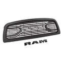 Front Grille Fit For 2009 2010 2011 2012 Dodge RAM 1500 Grill, Big Horn Style with Letters and LED Lights