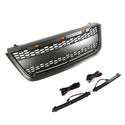 Front Grille for 2003 2004 2005 2006 Ford Expedition Grill with Letters and LEDs Matte Black