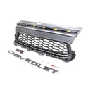 Front Grille For 2021 2022 2023 Chevrolet Colorado Raptor Style Grill with Letters and Amber Lights