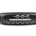 Front Grille Compatible with 2001 2002 2003 2004 1st Gen Toyota Tacoma Black Grill With Emblem & LED Lights