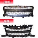 Black Front Grille For 2016 2017 2018 2019 2020 Chevrolet Chevy Colorado Grill with Letters and Daylight LED Bars