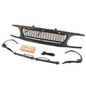 Front Grille for 1995 1996 1997 1998 1999 2000 2001 Ford Explorer Black Grill with Letters and LEDs