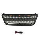 Front Grille for 2003 2004 2005 2006 Ford Expedition Grill with Letters and LEDs Matte Black