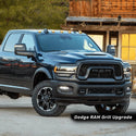 Front Grille for 2019 2020 2021 2022 2023 2024 Dodge RAM 2500/3500 Honeycomb Style Grill W/ Letters and LED Lights