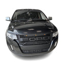 Front Grille Compatible with 2012 2013 2014 2015 Ford edge Raptor Style Grill with Letters and LED Lights