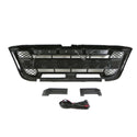 Front Grille Compatible with 1998 1999 2000 Ford Ranger Raptor Style Grill with Letters and Lights