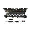 Front Grille For 2021 2022 2023 Chevrolet Colorado Raptor Style Grill with Letters and Amber Lights