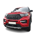 Front Grille for 2020 2021 2022 Ford Explorer Black Grill Raptor Style with Letters and LED Lights