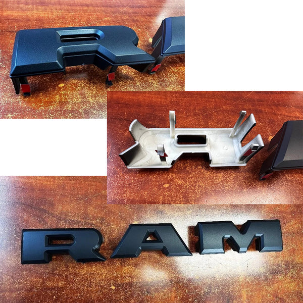 Front Grille Fit For 2013 2014 2015 2016 2017 2018 Dodge RAM 2500 3500, Big Horn Style Grill with Letters (with LED Lights)