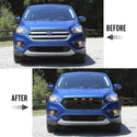 Front Grille for 2017 2018 2019 Ford Escape Kuga Raptor Style Grill with Letters and LEDs