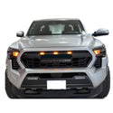 Front Grille Compatible with 2024 2025 Toyota Tacoma 4rd Gen TRD Style Front Grill Grille with Emblem and LEDs
