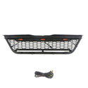 Raptor Style Front Grille for 2002 2003 2004 2005 Ford Explorer/Sport Trac Models Black Grill with Letters and LEDs