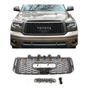 Front Grille Compatible with 2nd Gen 2010 2011 2012 2013 Toyota Tundra Front Bumper Grill Insert Black Mesh