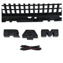 Black Front Grille for 2019 2020 2021 2022 2023 2024 Dodge RAM 2500/3500 Big Horn Style Grill W/ Letters and LED Lights